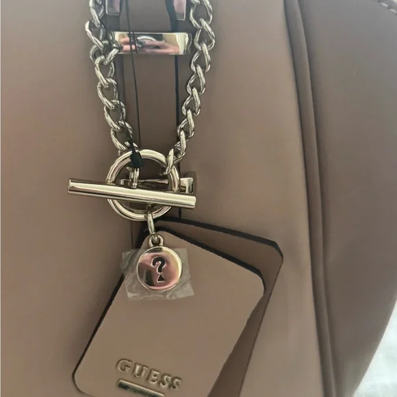 Guess Two-Tone Brown Satchel - Picture 3 of 6